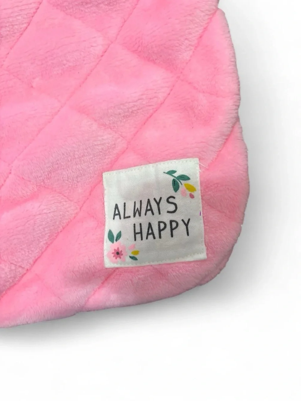 ✨Pink quilted blanket with diamond stitching✨